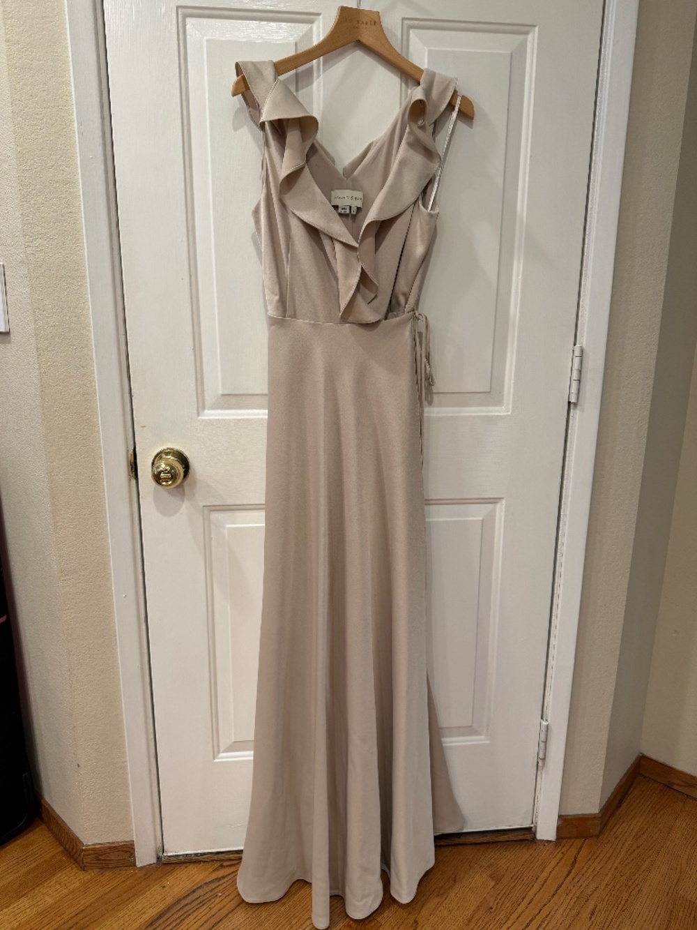 BHLDN Sachin & Babi bridesmaid dress - champagne maxi dress